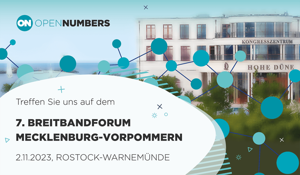 Opennumbers auf dem 7 breitbandforum mecklenburg vorpommern
